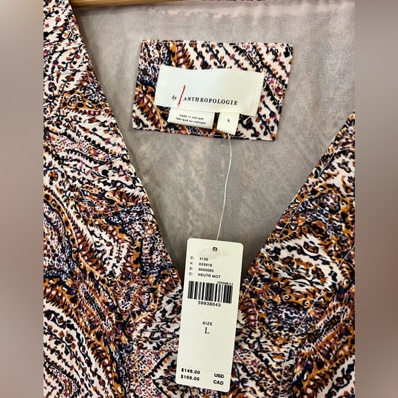 Anthropologie Sabia Flounced Tunic Dress - Size L - NWT - Picture 5 of 11